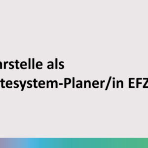 KAPAG - Lehrstelle als Kältesystem-Planer/in EFZ