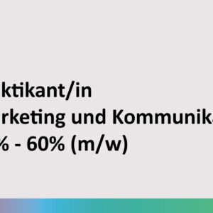 Praktikant Marketing und Kommunikation 50% - 60% (m/w) bei KAPAG